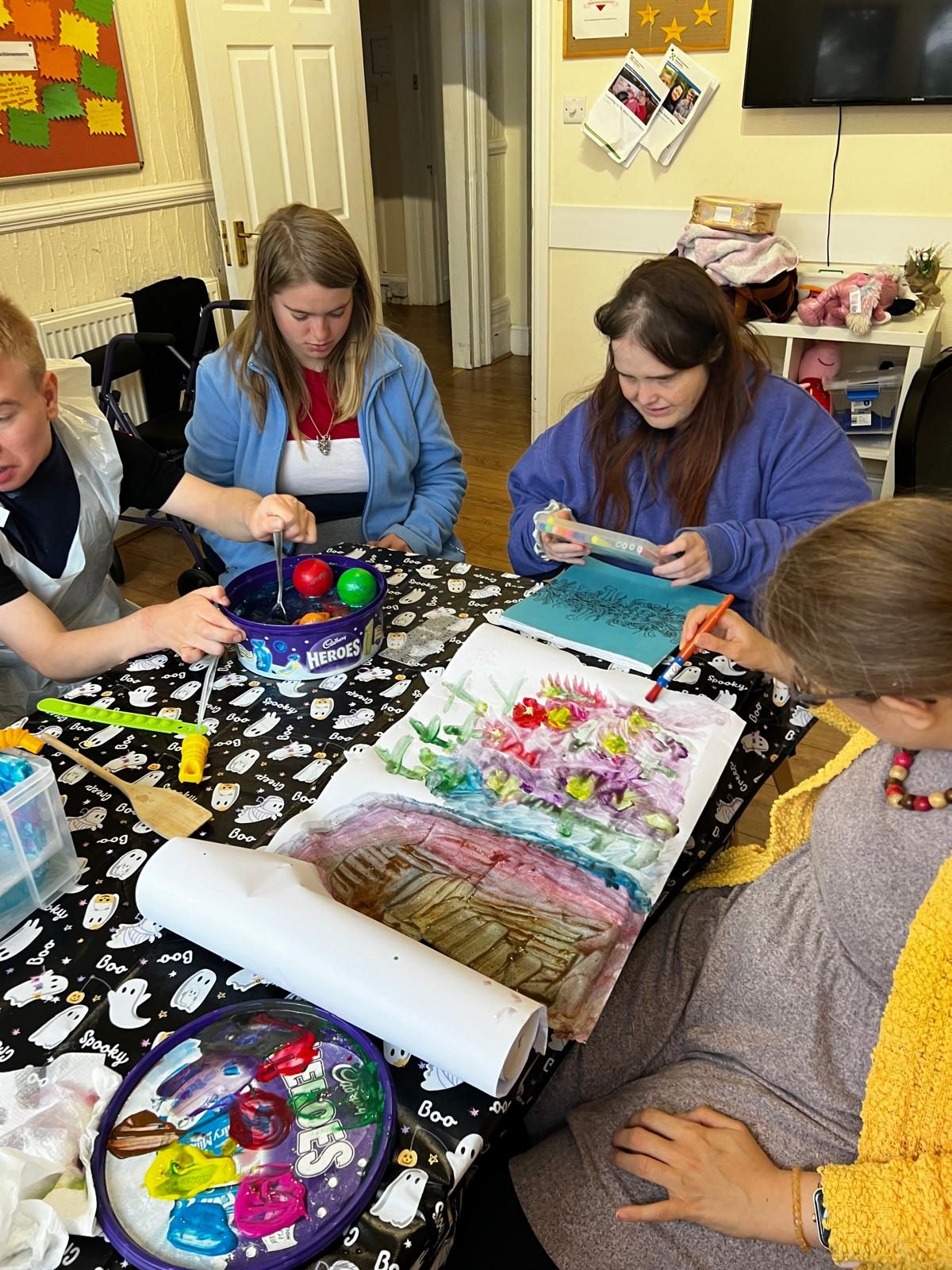 Craft room at Seabreeze day service